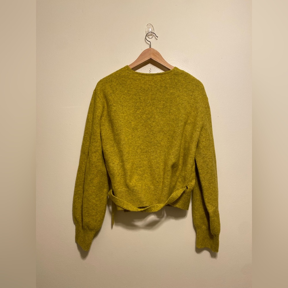 & Other Stories Lime  Green Wrap Cardigan Sweater. Size 6 (M) - Picture 4 of 10
